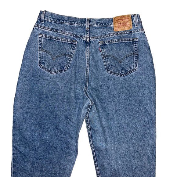 Vintage Levis 550 Jeans Womens 20W 28 Relaxed Fit Tapered Leg Medium Wash - Picture 7 of 9